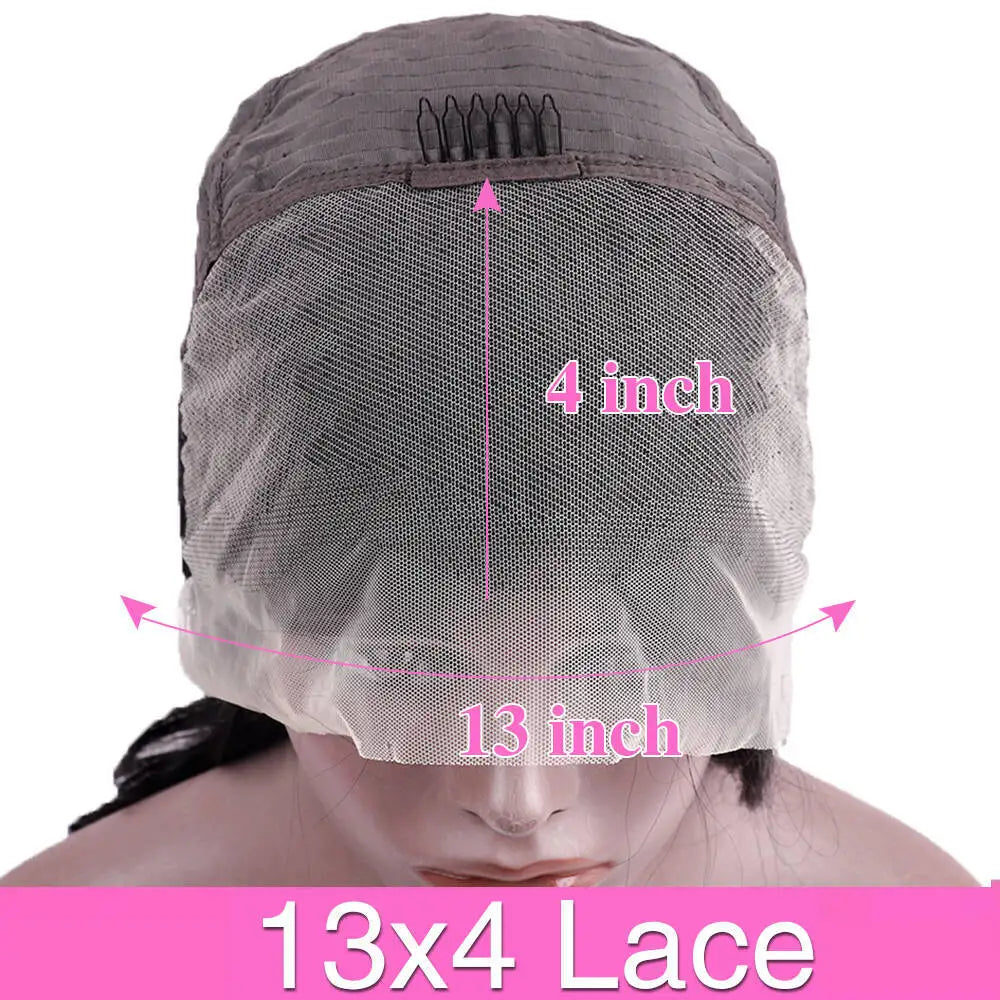 220% Chocolate Brown Short Bob Bone Straight 13x4 HD Transparent Lace Front Human Hair Wig Brazilian Lace Frontal Wigs For Women